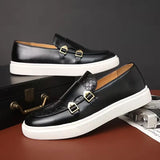 Double Monk Strap Loafers